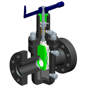 Expanding gate valve